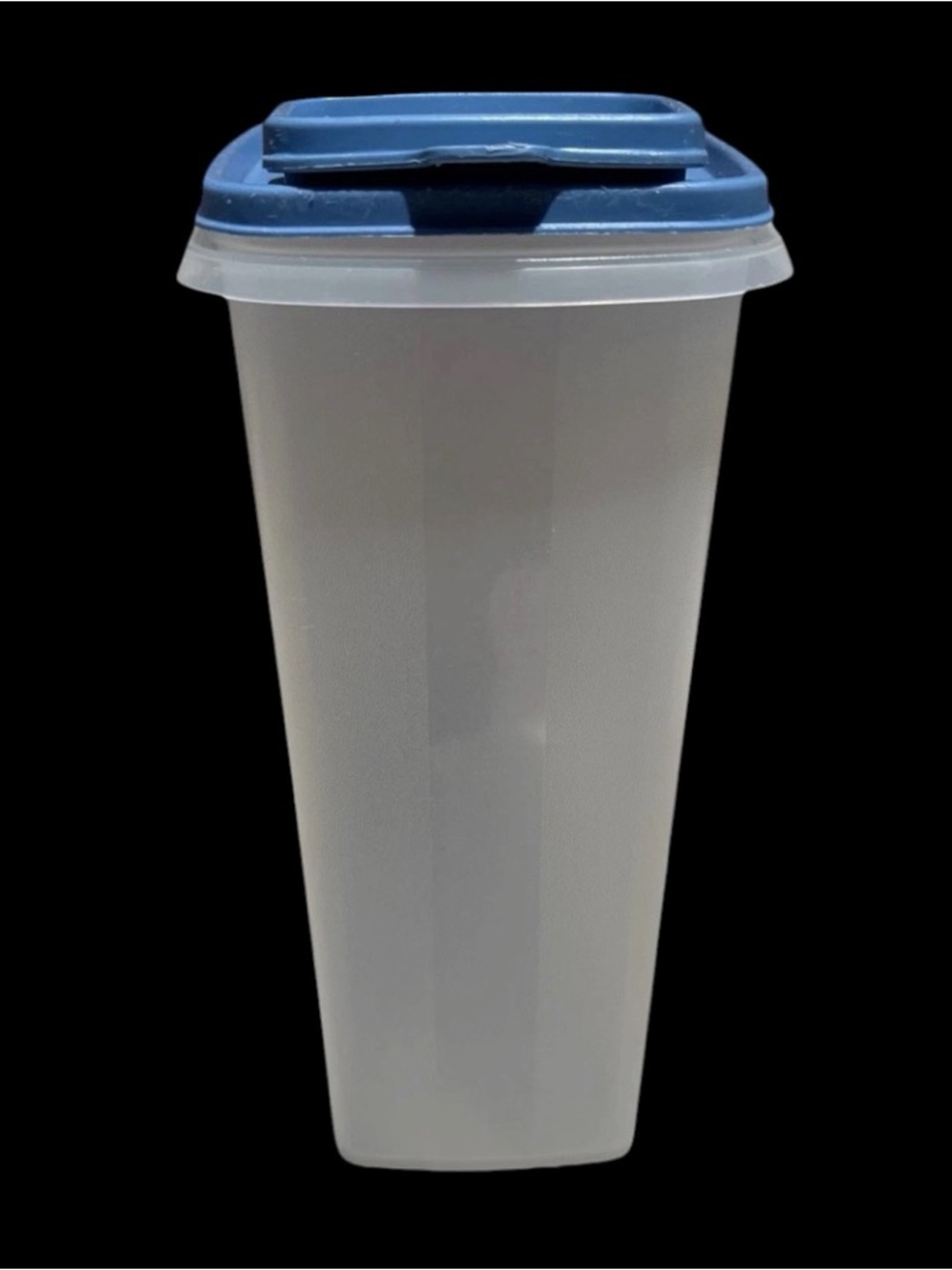 Large Vintage TUPPERWARE CEREAL FOOD STORAGE CONTAINER #1588 BLUE FLIP TOP SEAL - Picture 3 of 7